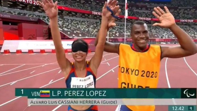 La venezolana Linda Pérez ganó medalla de oro en los 100 metros planos de los Paralímpicos